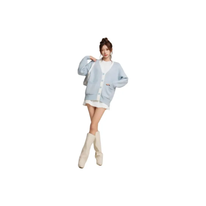 EVPGB Knitwear Women's Light Blue-2