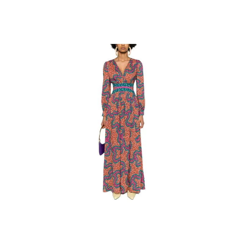 DVF Diane Von Furstenberg Alejandro Graphic-print Maxi Dress-1