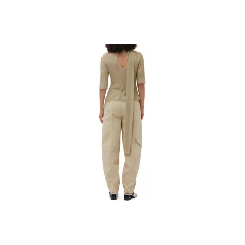 GANNI Straight Leg Cargo Pants-3