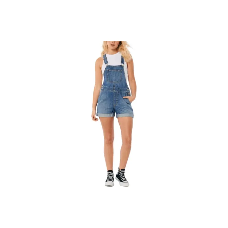 Hollister Denim Shorts Women's Medium Washable-3