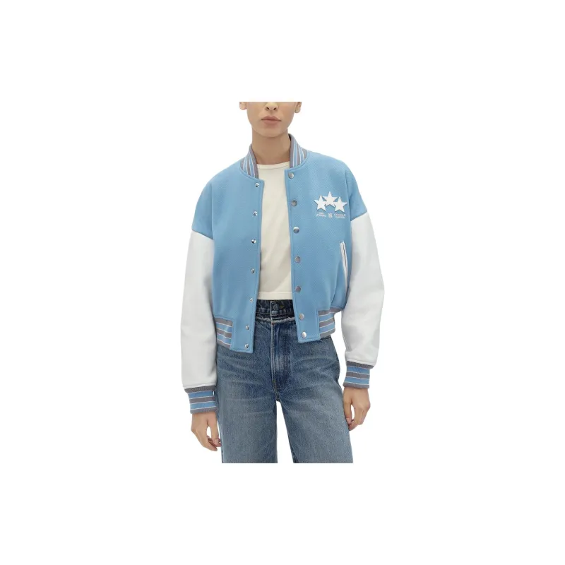 AMIRI Stars Varsity Jacket 'Air Blue'-1