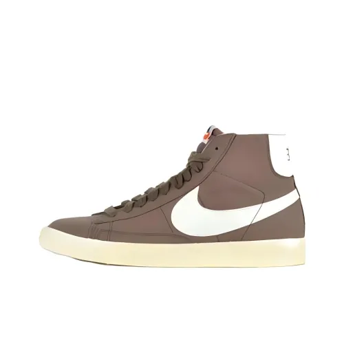 Nike Blazer Mid Skateboard Shoes Men Mid-Top Brown