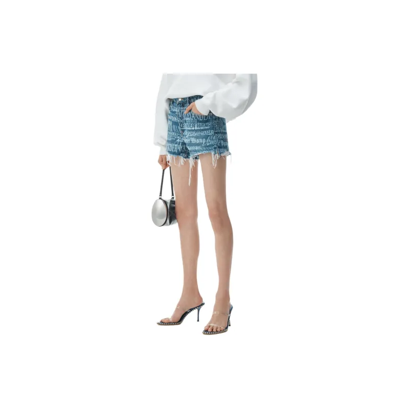 Alexander Wang All Over Logo Shorts-3