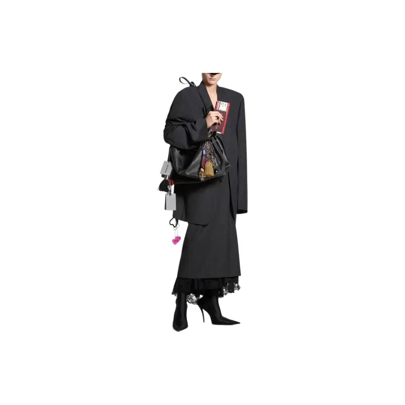 Balenciaga Lingerie Skirt 'Anthracite/Black'-3