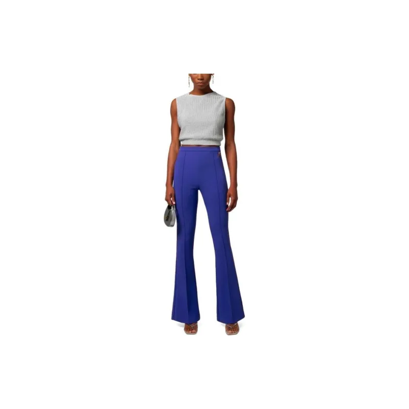 Elisabetta Franchi Crepe Flared Trousers-1