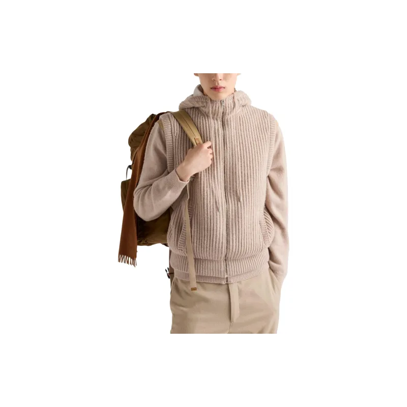 PRADA Cashmere Hoodie Vest-1