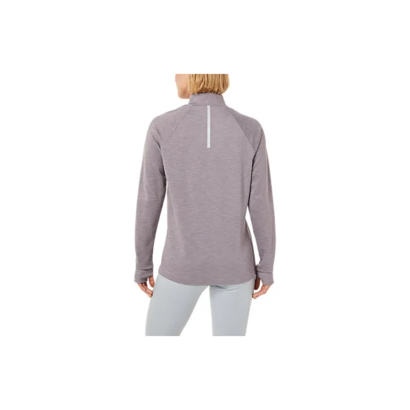 Asics THERMOPOLIS 1/4 ZIP T-Shirts Women's Purple-2