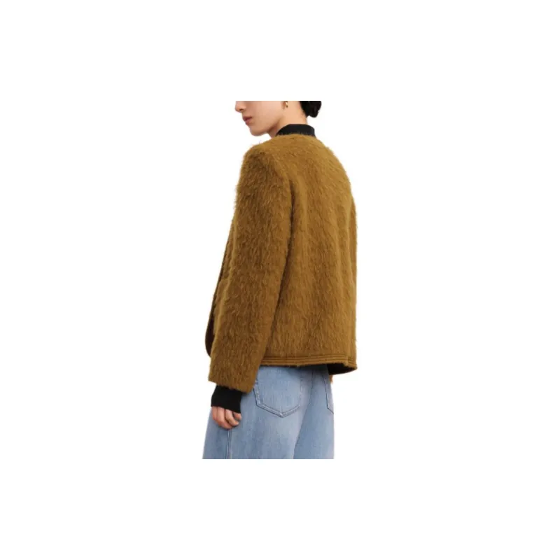 JZ. ANNAKRO Coats Women's Brown Yellow-4
