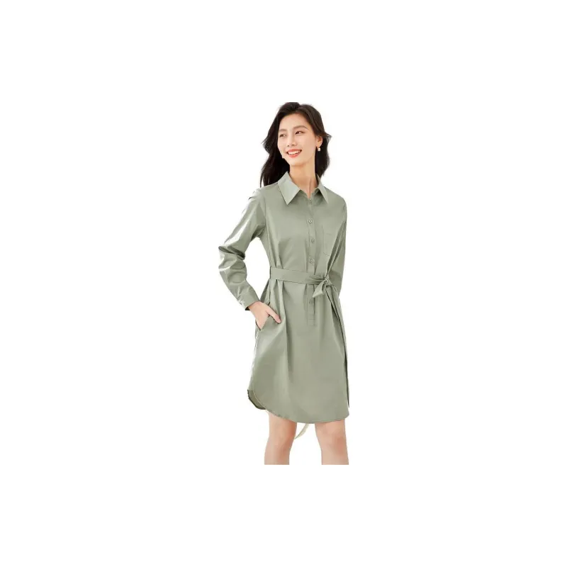 VIMLY Long Sleeved Dresses Women's-3