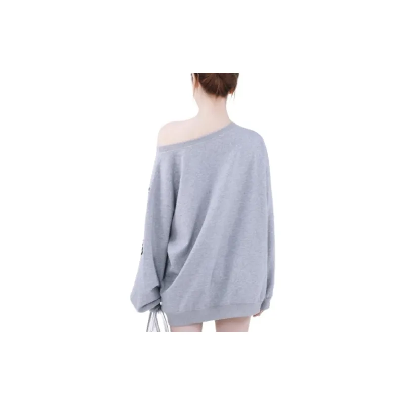 ZNZX Sweatshirts Women's Gray-1