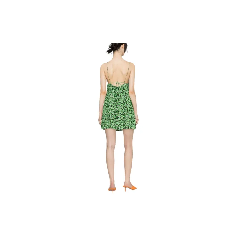 Rotate Slip Dresses Women's Green-2