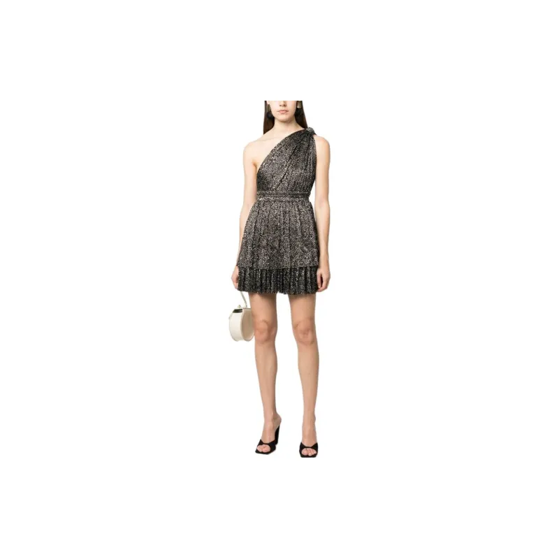 Sabina Musayev Chigaco One shoulder Tiered Dress-1