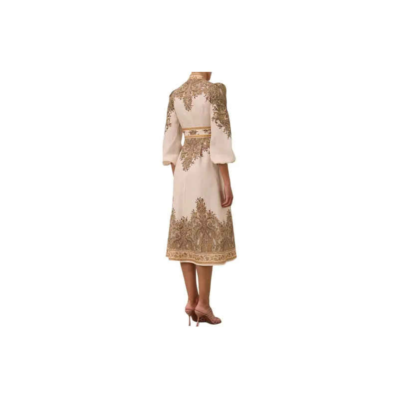 Zimmermann Natura Buttoned Midi Dress-3