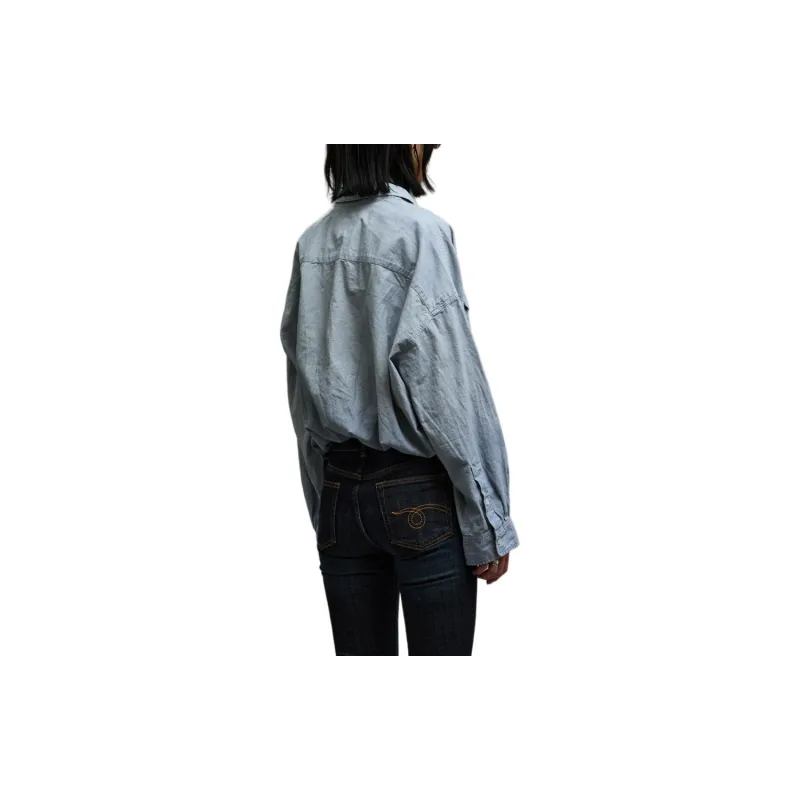 R13 SS24 Shirt Women's Vintage Blue-3