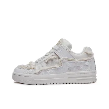 JRYB Low Top Skateboard Shoes Unisex Ecru