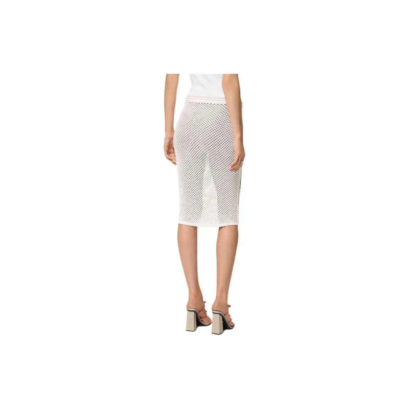 VERSACE Embroidered Crochet-Knitted Pencil Midi Skirt-3