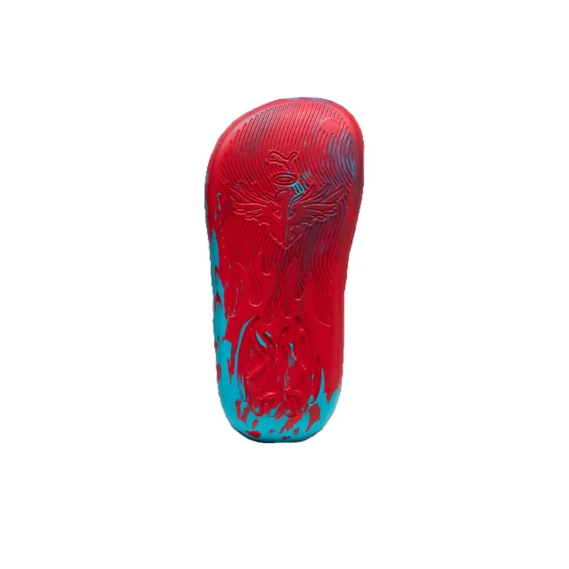 PUMA LaMelo Ball MB.04 Slide Aqua Red-4
