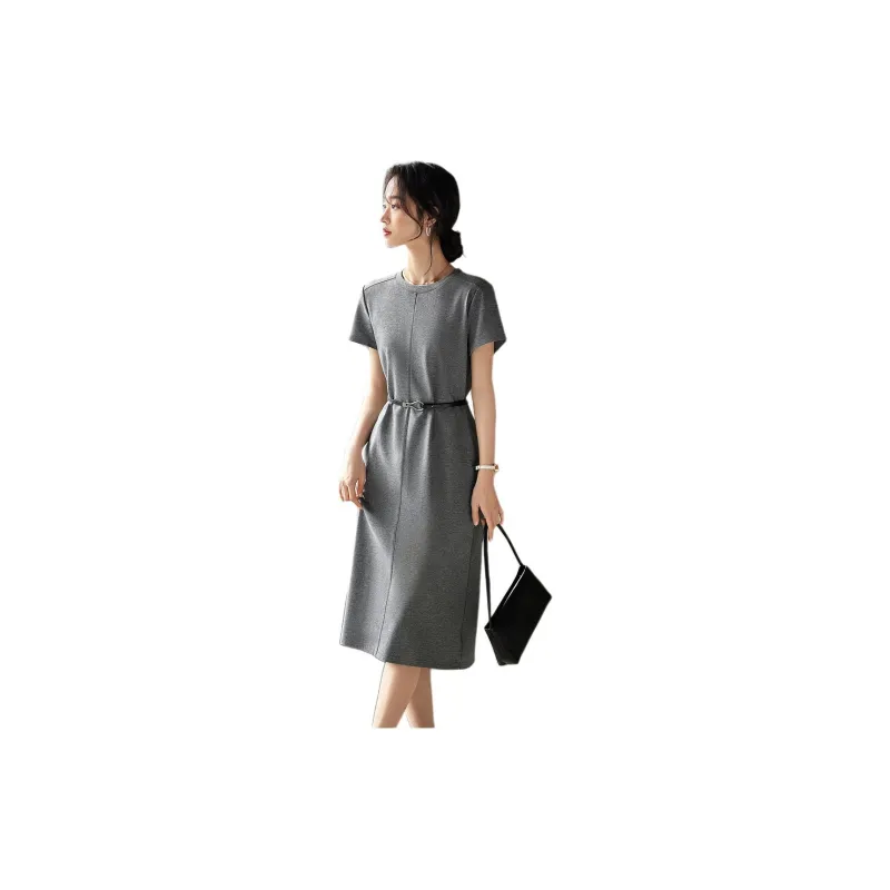 XWI Short Sleeved Dress Women's Dark Gray-3