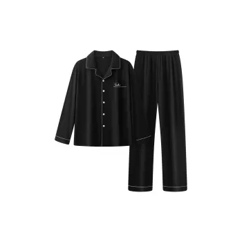 Qiao Ni Tong Pajama Set Men's Premium Black