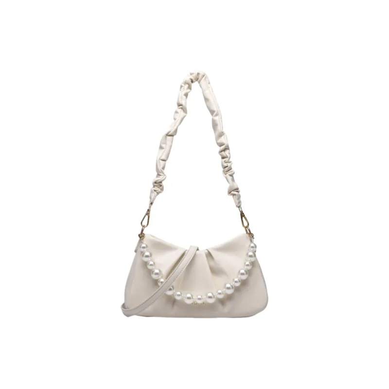 NOMK PU Shoulder Bag Regular Women's Ecru-11