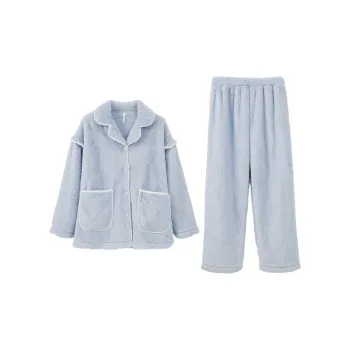 Aannsfam Pajama Set Women's Forest Mist Blue