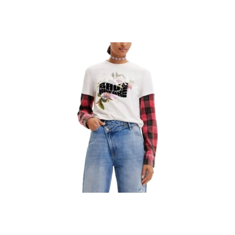 Desigual Sweatshirt Women's White-2
