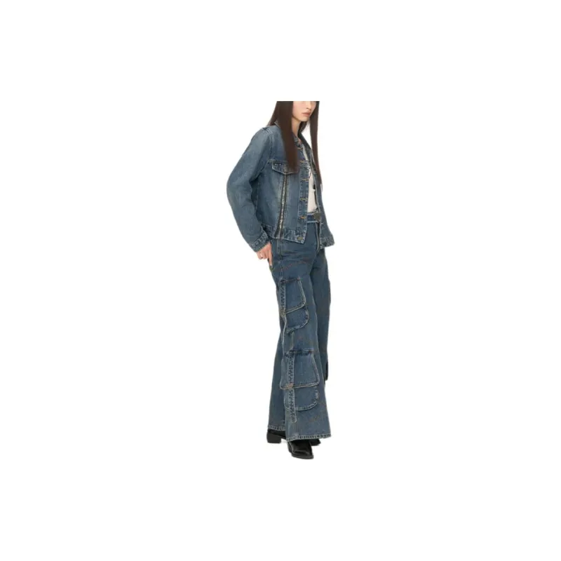 GUESS Jackets Coats Women's Blue-3