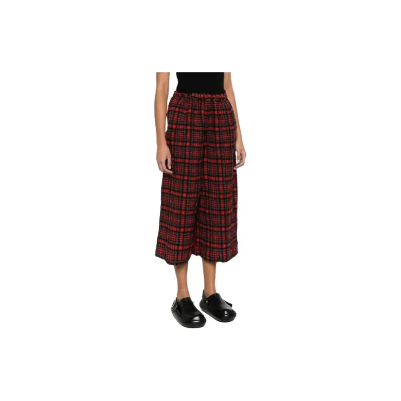 Daniela Gregis Tartan Wide leg Trousers-3