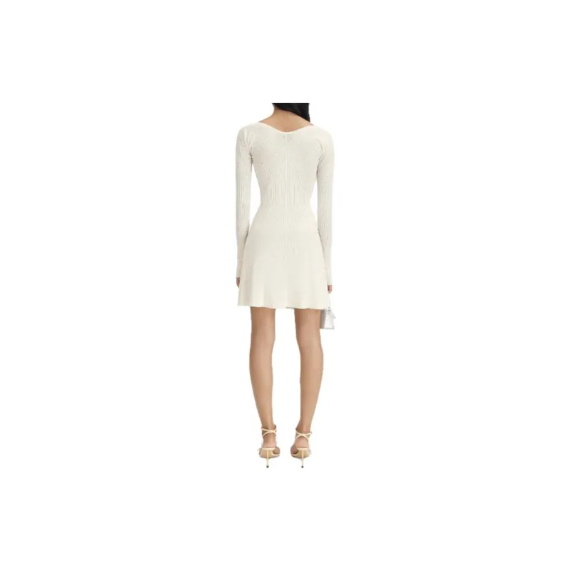 Jacquemus La Mini Robe Pralu Dress Off White-2