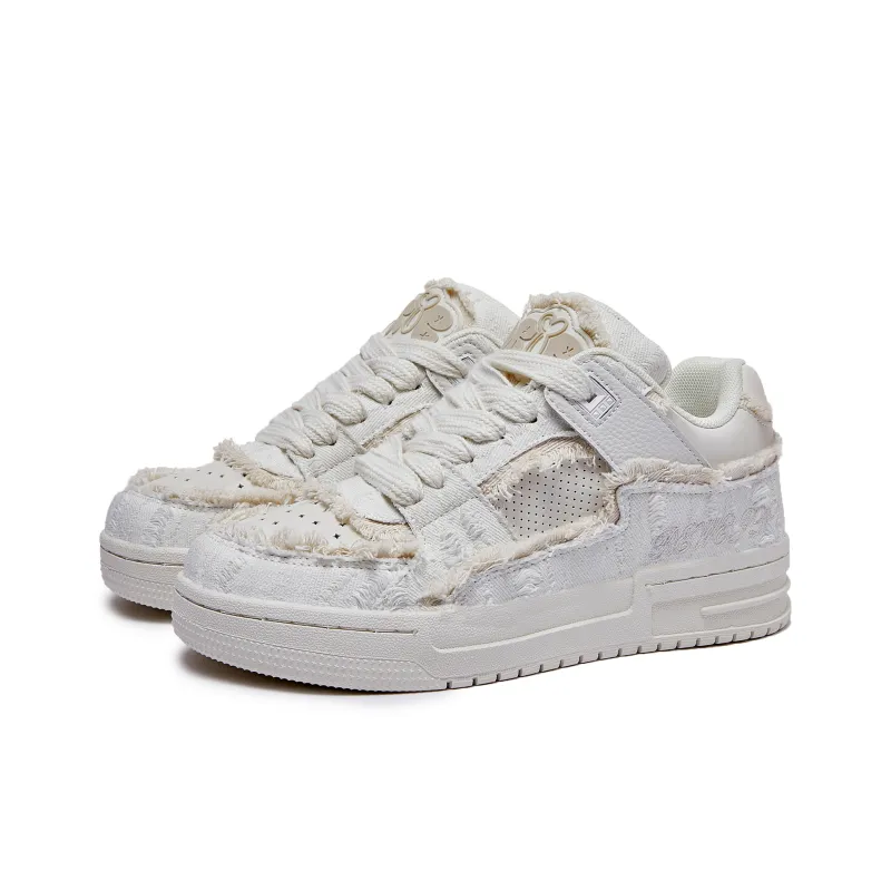 JRYB Low Top Skateboard Shoes Unisex Ecru-2