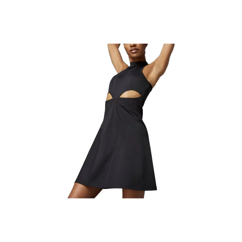 Adidas Adidas X RUI ZHOU Co branded Series FW23 Sleeveless Dress Women's Black-3