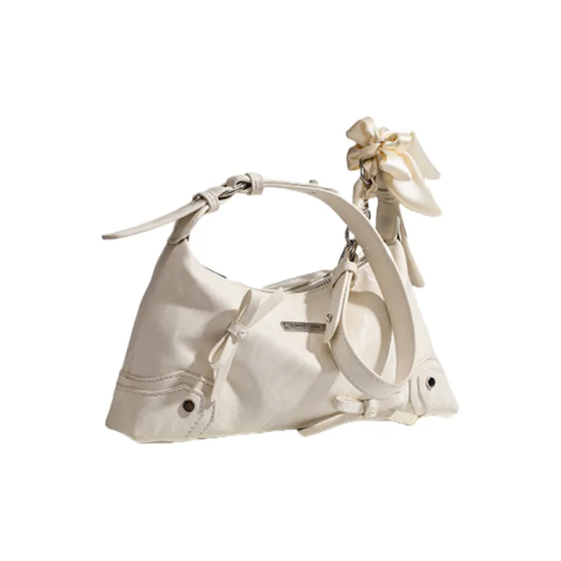 NOMK PU Shoulder Bag, Handbag, Shoulder Bag, Crossbody Bag Women's Silver/Black/White-9