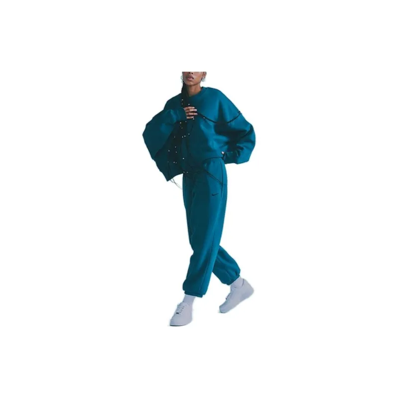 Nike Knitted Sports Pants Women's Dark Green-3
