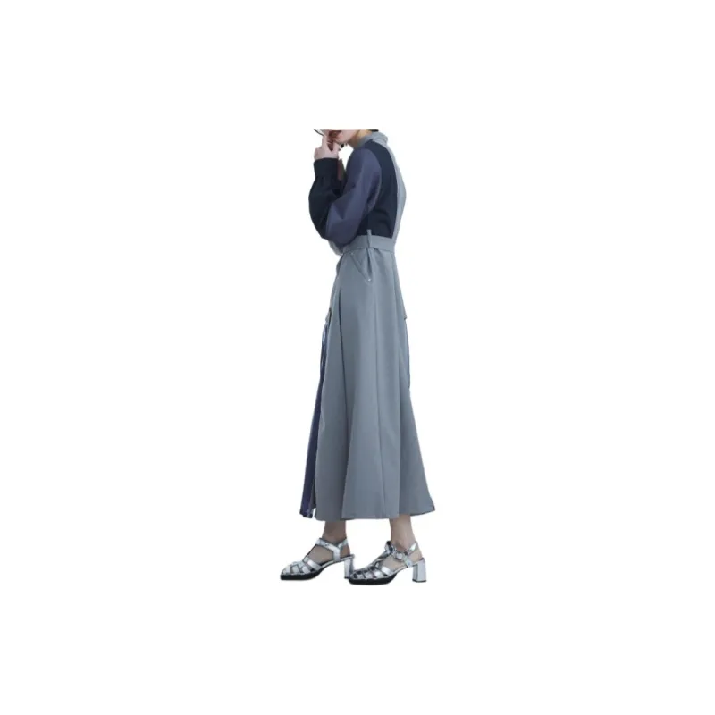 UNITED TOKYO SS24 Long Sleeved Dresses Women's Gray-3