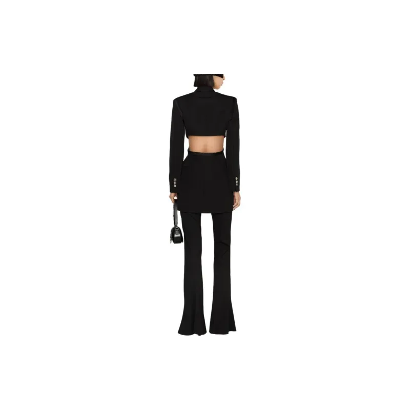VERSACE Single Breasted Cut Out Blazer Dress-2