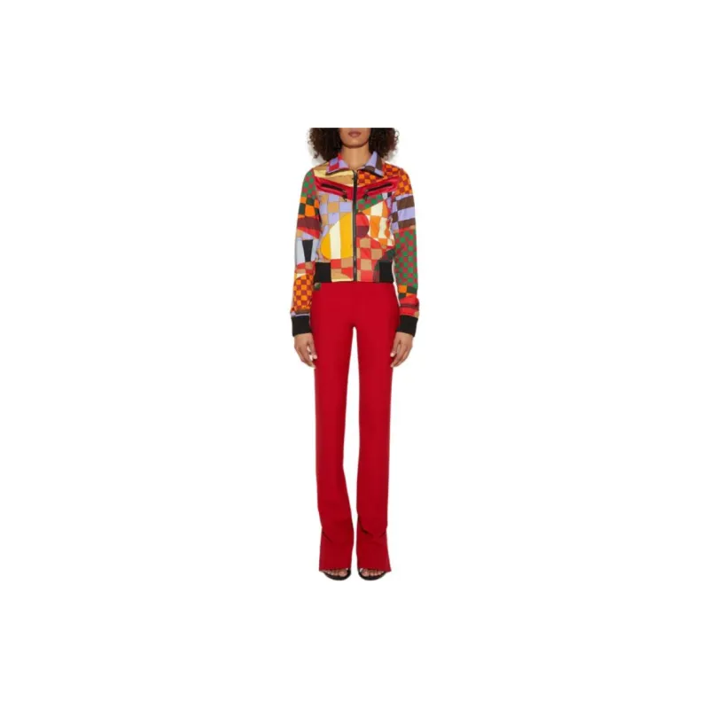 EMILIO PUCCI Giardino print Panelled Bomber Jacket-1