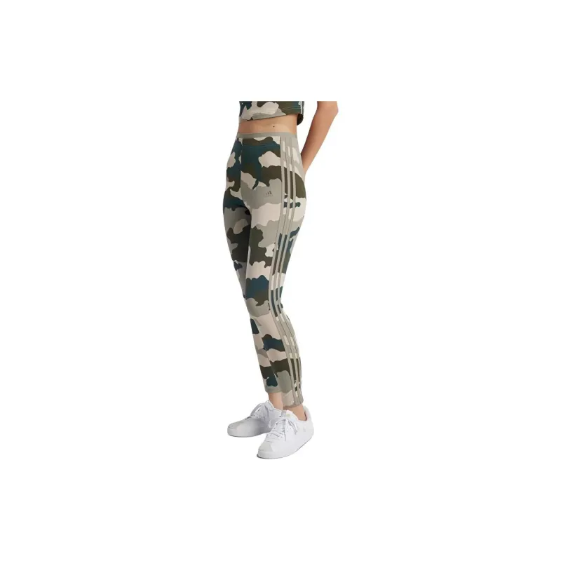Adidas Free Shipping With AdiClub Essentials 3-Stripes Camo Print 7/8 Length Leggings-3