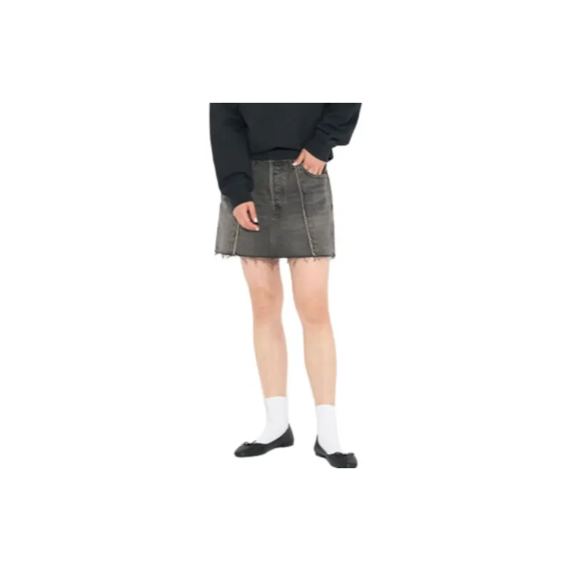 Levi's Denim Short Skirts Women's Black-2