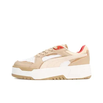 PUMA California Anti-Slip Wear-Resistant Low-Top Skateboard Shoes Women's Ecru