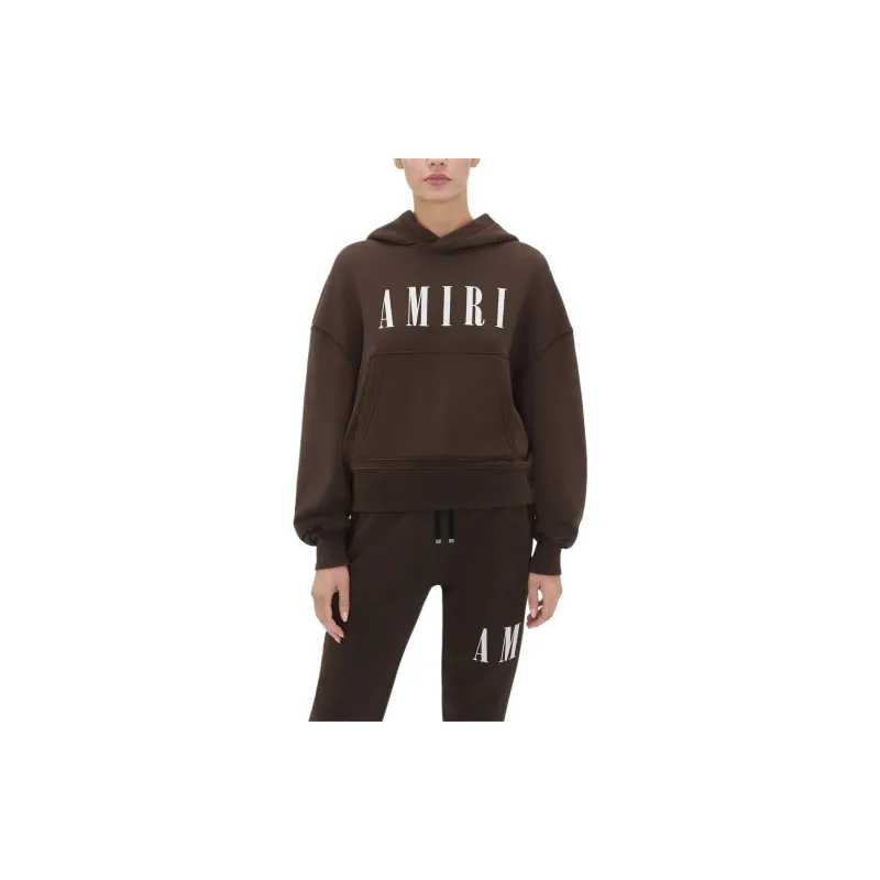 AMIRI Core Logo Hoodie 'Brown'-1