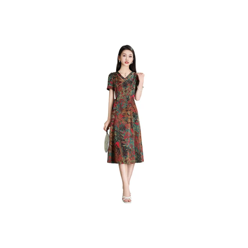 Mylan SS24 Short Sleeved Dress Women's Red-1