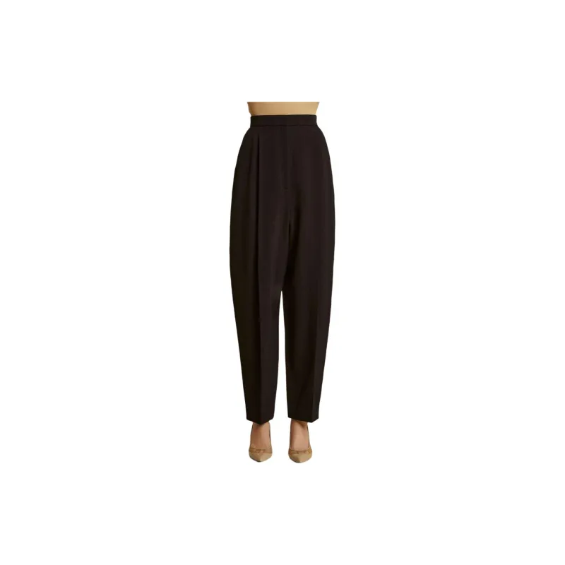 KHAITE Ashford Pleated High-waisted Trousers-1