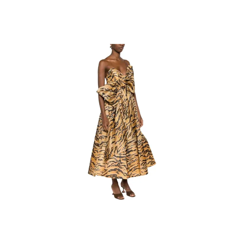 Zimmermann SS24 Sleeveless Dress Women's Camel Brown-3