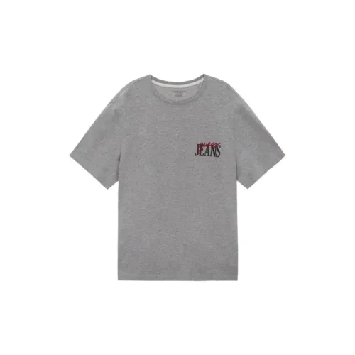 GUESS T-Shirts Men Gray