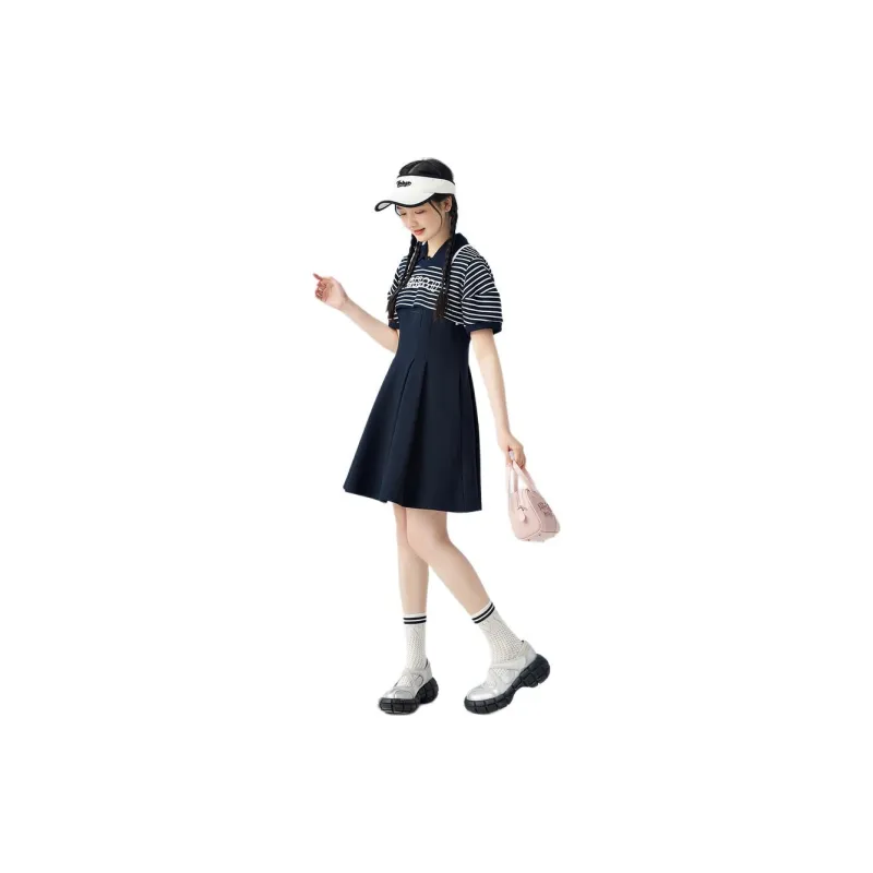 ZIHAN Skirt Set Women's Black Navy Blue-1