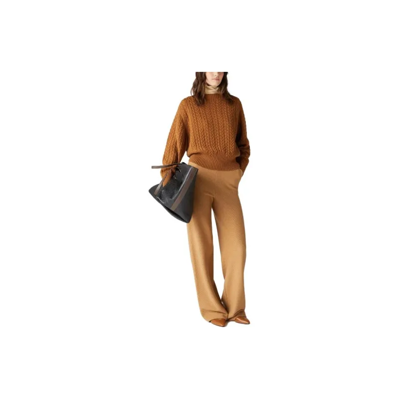 Loro Piana FW23 Sweater Women's Dark Camel-4