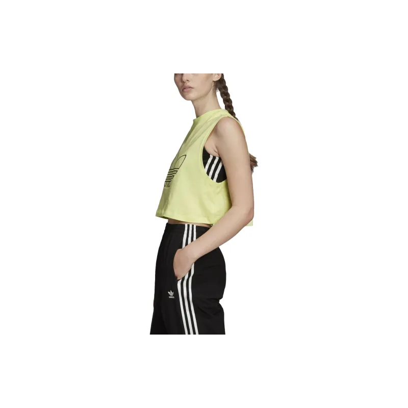 Adidas Tank Tops Women's Yellow-4