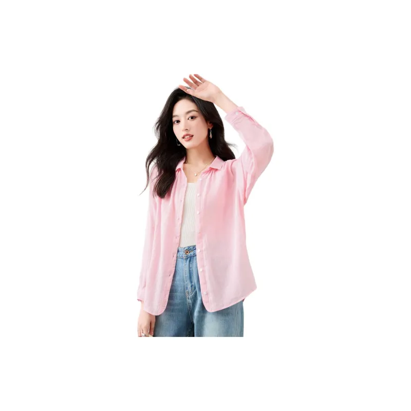 Like The Age Of Water Shirt Women's Cherry Blossom Pink-1