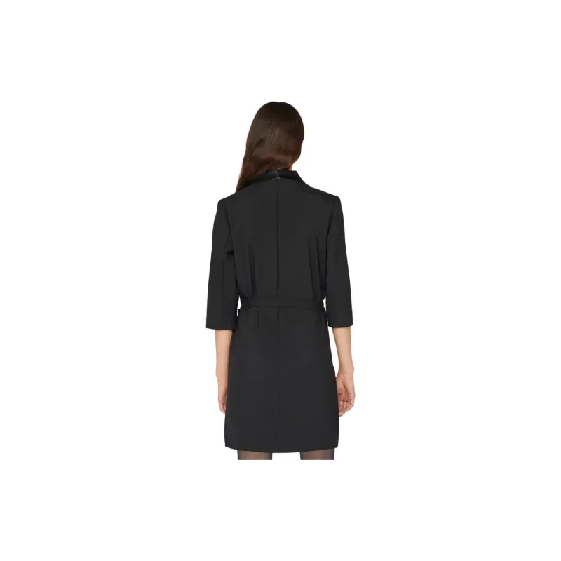 FRAME SS23 Long Sleeved Dress Women's Black-4