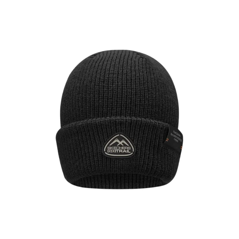 Skechers Acrylic Sheep Wool Wool Blend Beanies Unisex Black-1